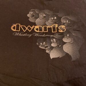 Dwarfs whistling woodsmen tour t shirt size xxxl(21) cotton
